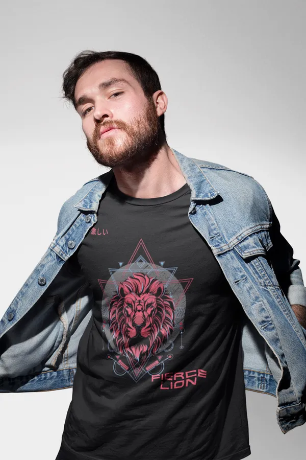 Black_Cotton_Regular_Fit_T-Shirt_For_Men