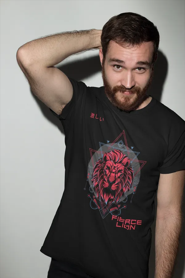 Black_Cotton_Regular_Fit_T-Shirt_For_Men