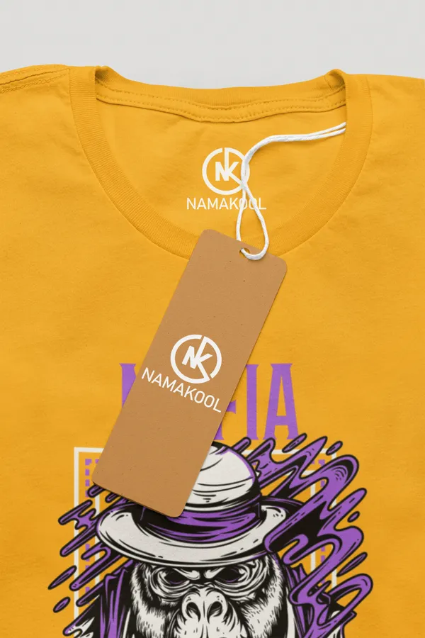 Yellow_Cotton_Regular_Fit_T-Shirt_For_Men