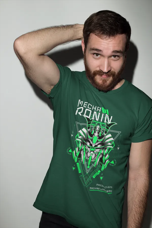 Green_Cotton_Regular_Fit_T-Shirt_For_Men