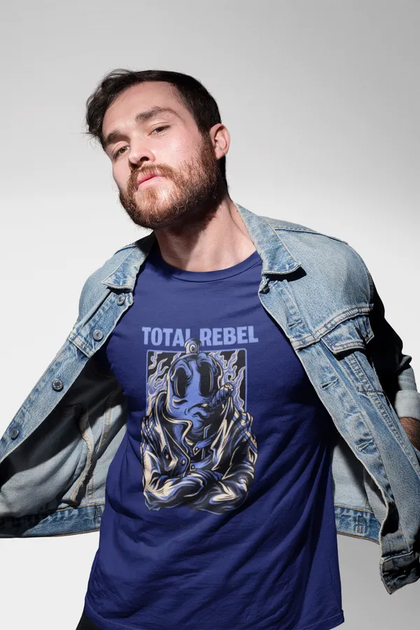 Blue_Cotton_Regular_Fit_T-Shirt_For_Men