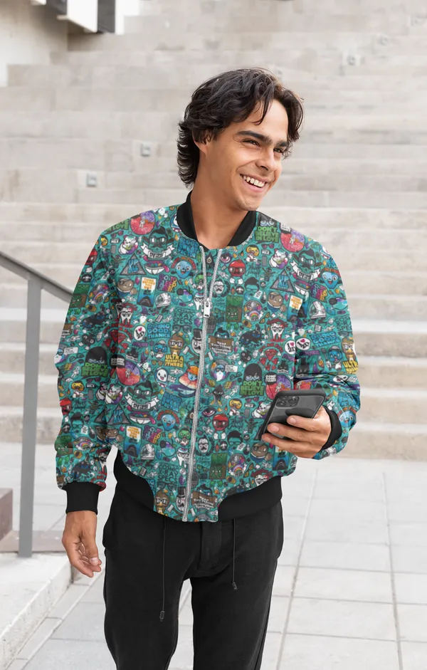 Blue_Cotton_Bomber_Jacket_For_Men
