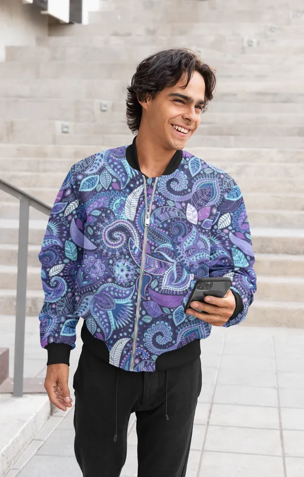 Blue_Cotton_Bomber_Jacket_For_Men