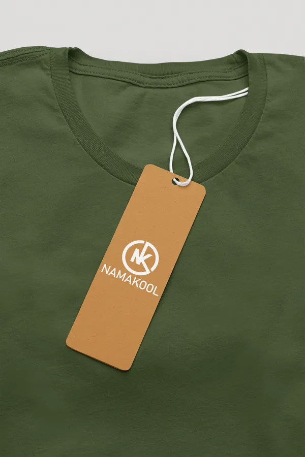 Olive_Green_Cotton_Regular_Fit_T-Shirt_For_Men
