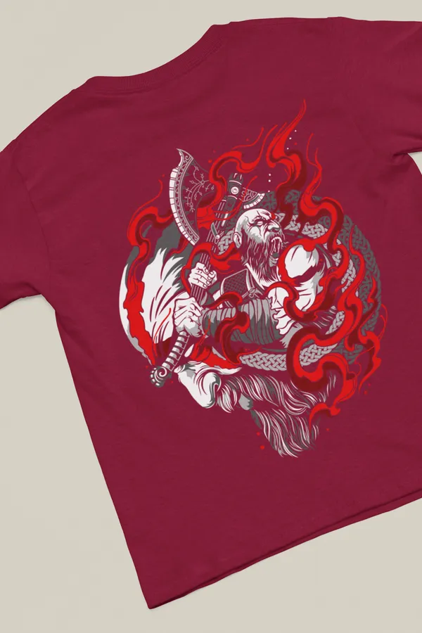 Hot_Pink_Cotton_Oversized_T-Shirt_For_Men