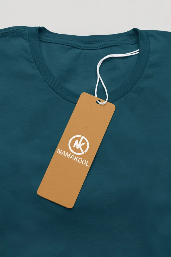 Petrol_Blue_Cotton_Regular_Fit_T-Shirt_For_Men