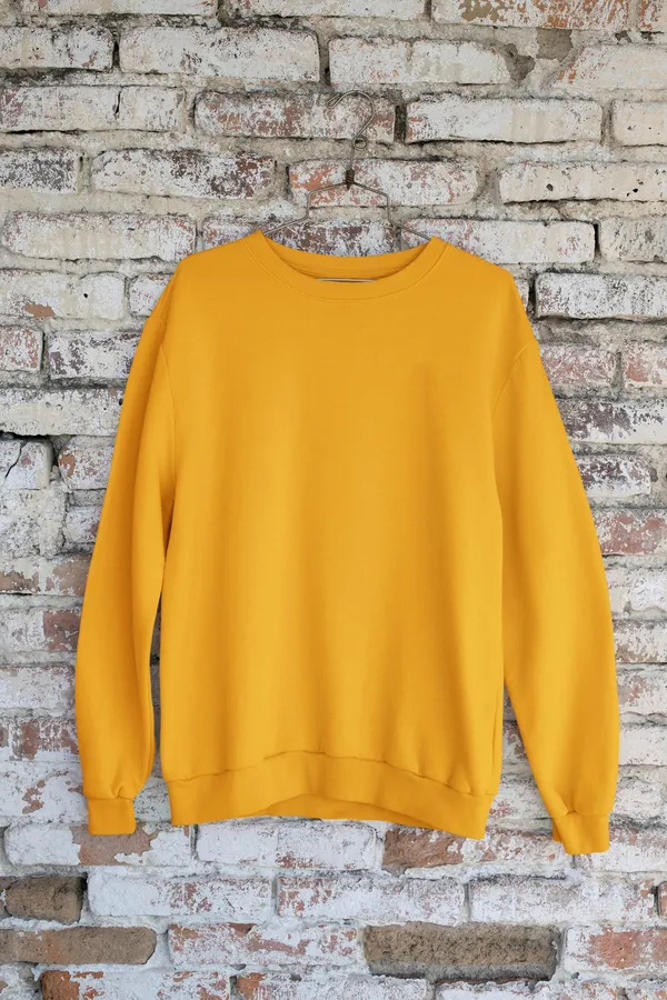 Mustard_Cotton_Sweatshirt_For_Men