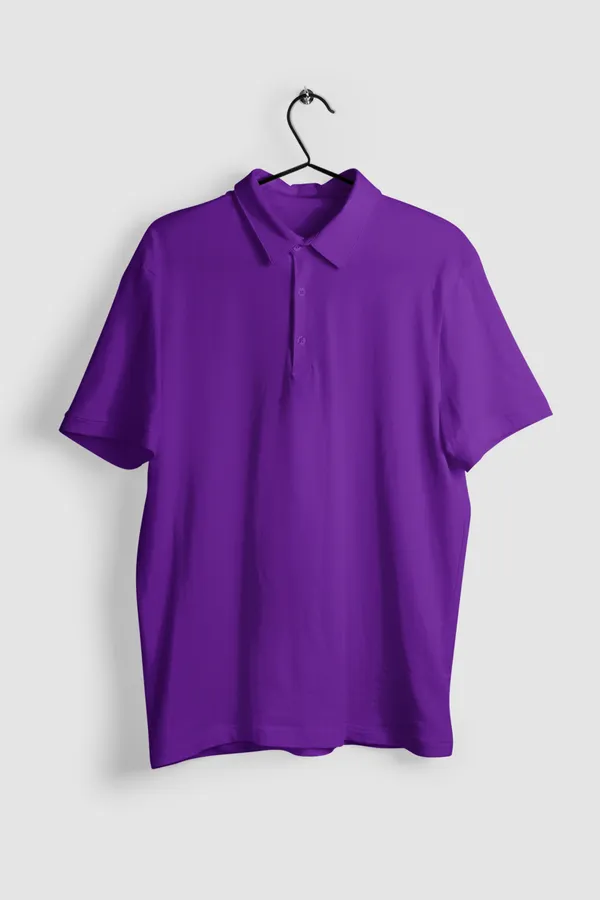 Purple_Cotton_Regular_Fit_Polo_T-Shirt_For_Men