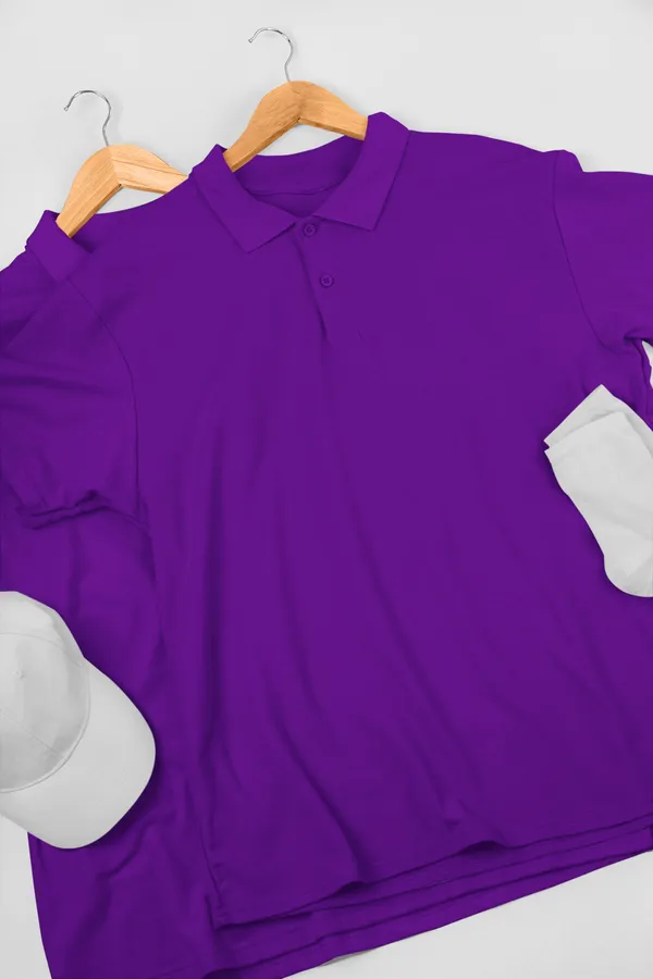 Purple_Cotton_Regular_Fit_Polo_T-Shirt_For_Men