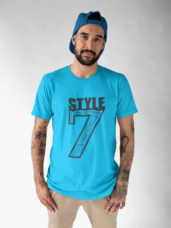 Light_Blue_Cotton_Regular_Fit_T-Shirt_For_Men