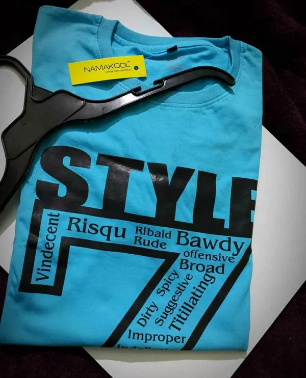 Light_Blue_Cotton_Regular_Fit_T-Shirt_For_Men