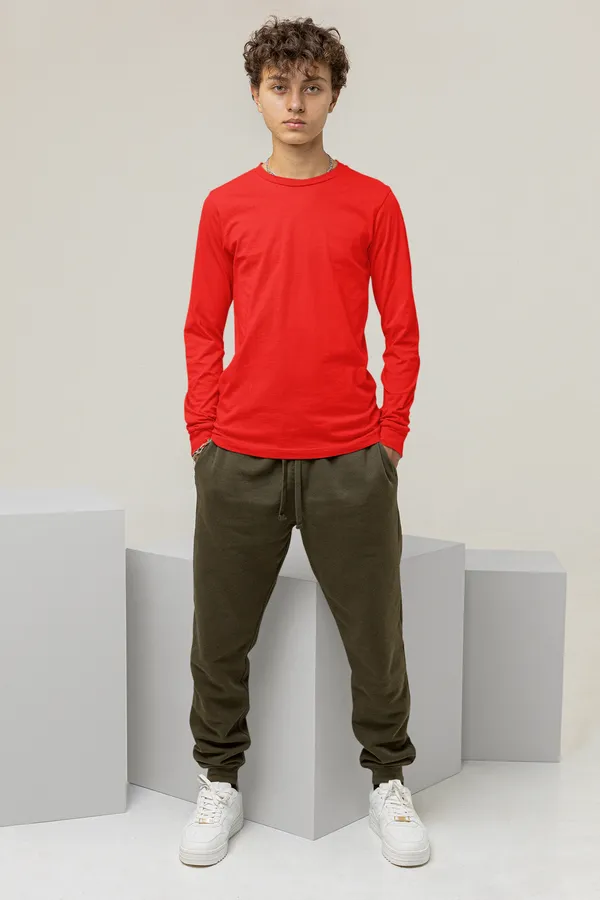 Red_Cotton_Regular_Fit_T-Shirt_For_Men