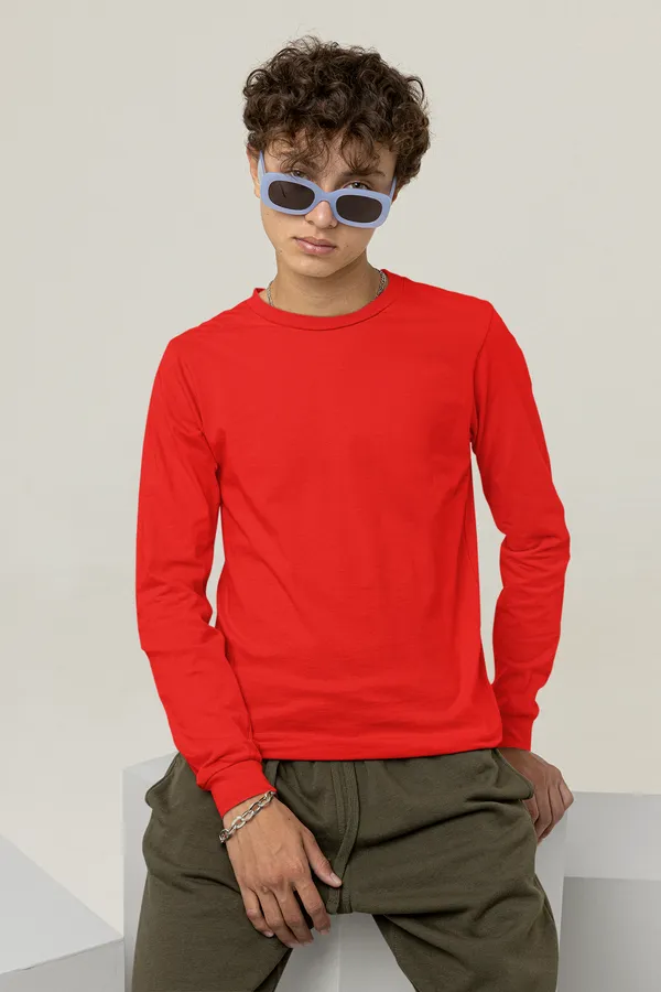 Red_Cotton_Regular_Fit_T-Shirt_For_Men