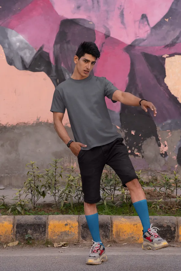 Steel_Grey_Cotton_Regular_Fit_T-Shirt_For_Men