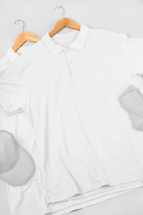 White_Cotton_Regular_Fit_Polo_T-Shirt_For_Men