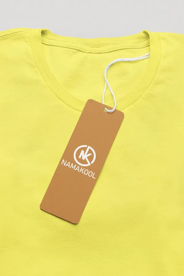 Yellow_Cotton_Regular_Fit_T-Shirt_For_Men