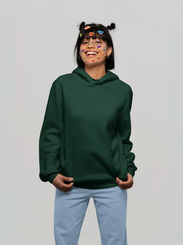 Bottle_Green_Cotton_Regular_Fit_Hoodie_For_Women