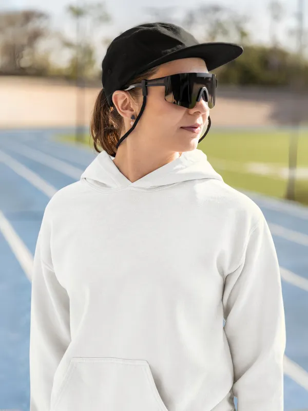 White_Cotton_Regular_Fit_Hoodie_For_Women