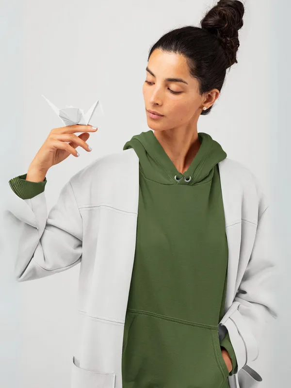 Olive_Green_Cotton_Regular_Fit_Hoodie_For_Women