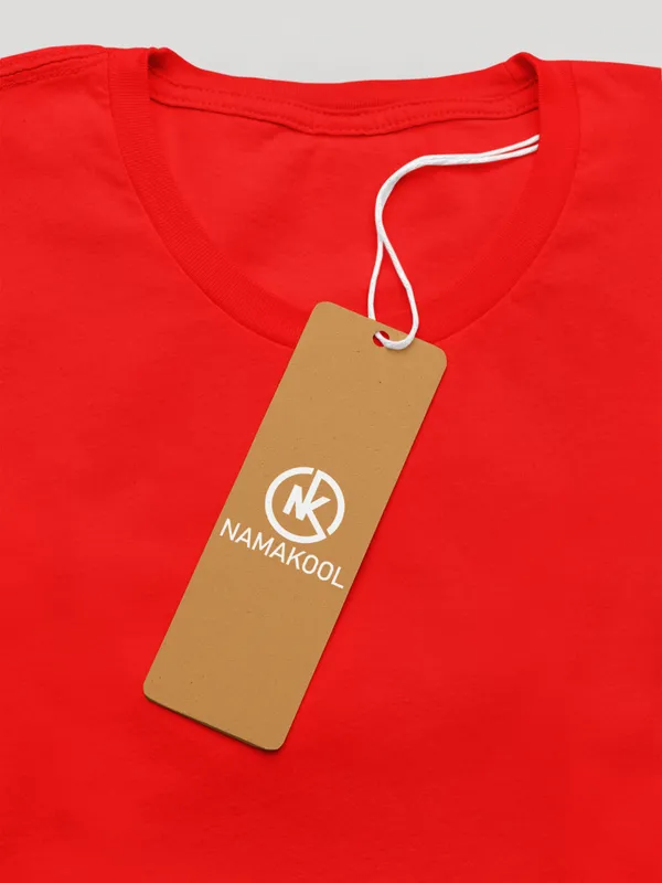 Red_Cotton_Regular_Fit_T-Shirt_For_Women