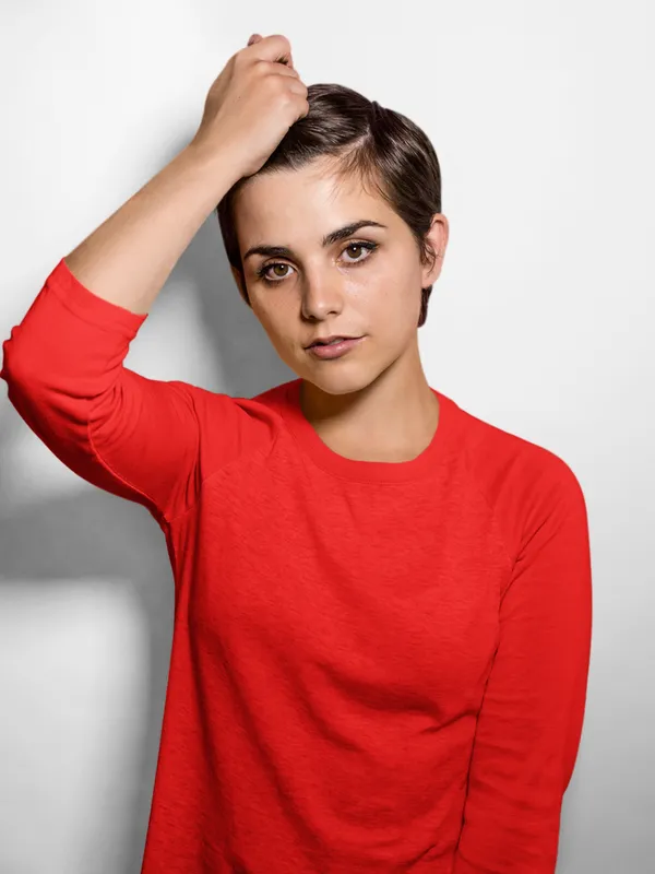 Red_Cotton_Regular_Fit_T-Shirt_For_Women