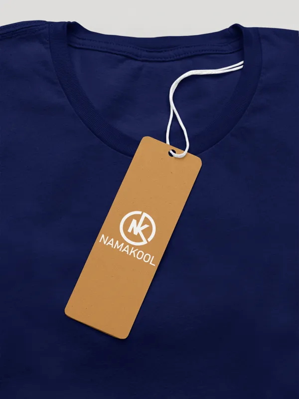 Navy_Blue_Cotton_Regular_Fit_T-Shirt_For_Women