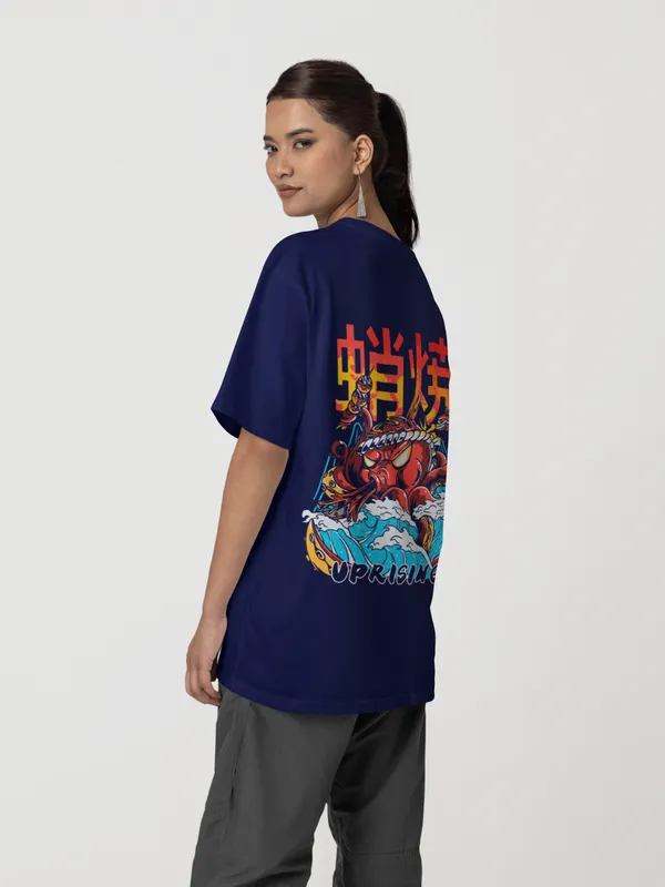 Navy_Blue_Cotton_Oversized_T-Shirt_For_Women