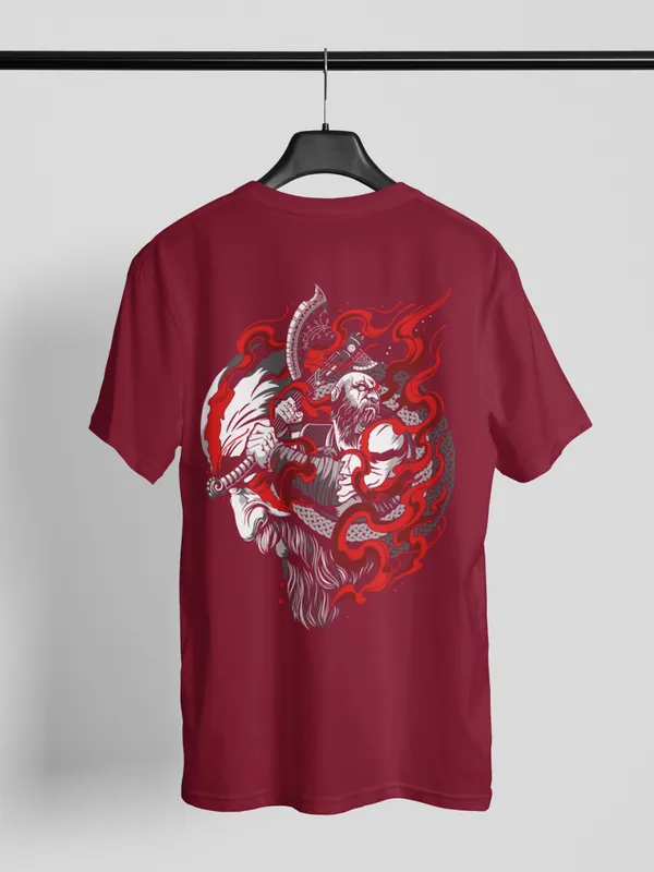 Maroon_Cotton_Oversized_T-Shirt_For_Women