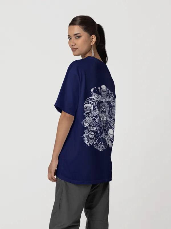 Navy_Blue_Cotton_Oversized_T-Shirt_For_Women