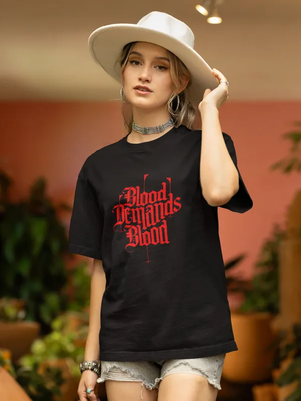 Black_Cotton_Oversized_Printed_Tees_For_Women