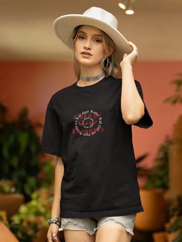 Black_Cotton_Oversized_Printed_Tees_For_Women