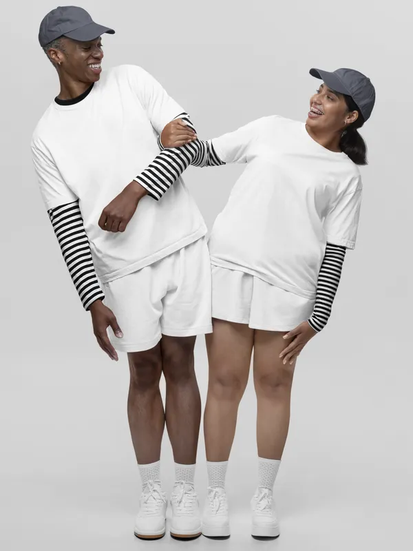 White_Cotton_Co-Ords_For_Unisex