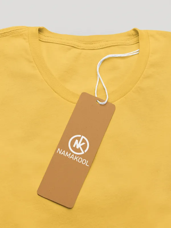 Golden_Yellow_Cotton_Oversized_T-Shirt_For_Women