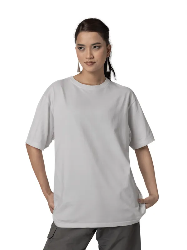 Grey_Cotton_Oversized_T-Shirt_For_Women