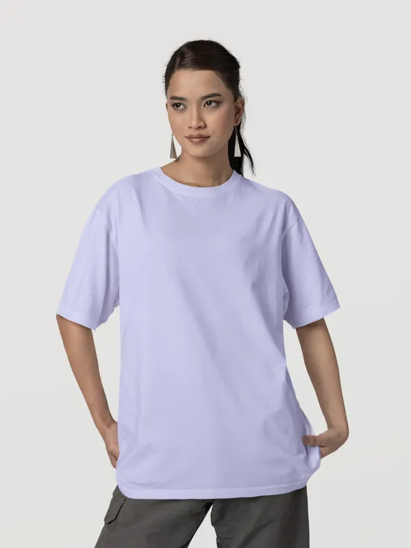 Lavender_Cotton_Oversized_T-Shirt_For_Women