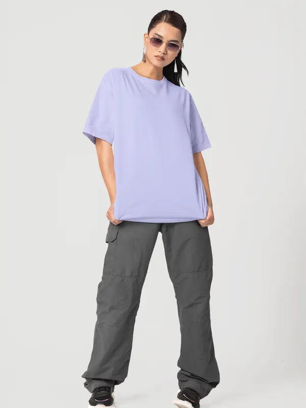 Lavender_Cotton_Oversized_T-Shirt_For_Women
