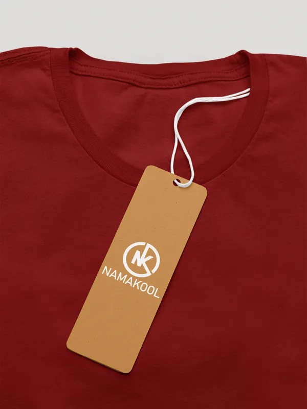 Maroon_Cotton_Oversized_T-Shirt_For_Women
