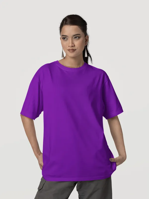 Purple_Cotton_Oversized_T-Shirt_For_Women