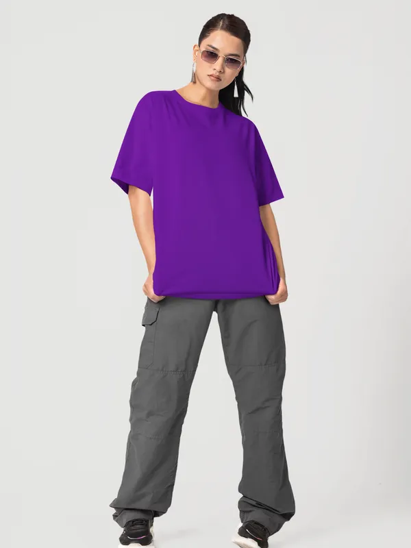 Purple_Cotton_Oversized_T-Shirt_For_Women