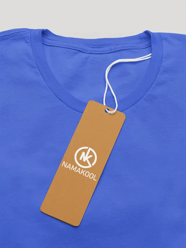 Royal_Blue_Cotton_Oversized_T-Shirt_For_Women