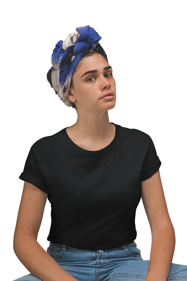 Black_Cotton_Regular_Fit_T-Shirt_For_Women