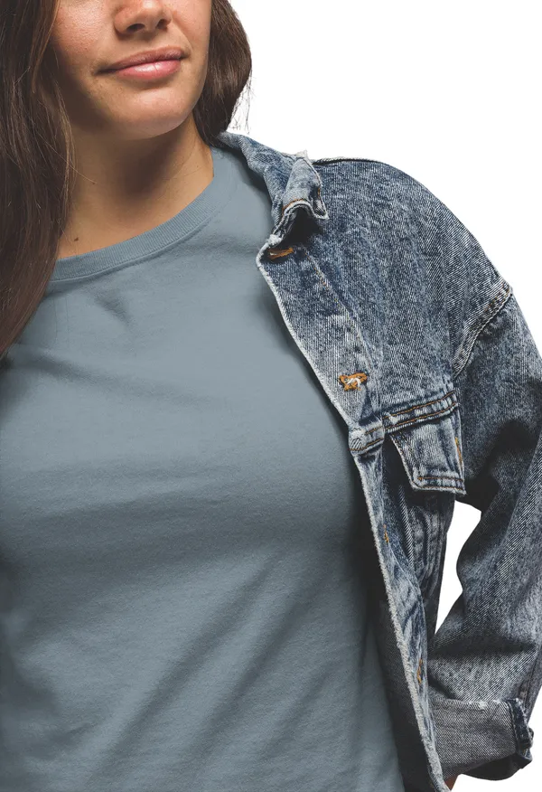 Charcoal_Cotton_Regular_Fit_T-Shirt_For_Women