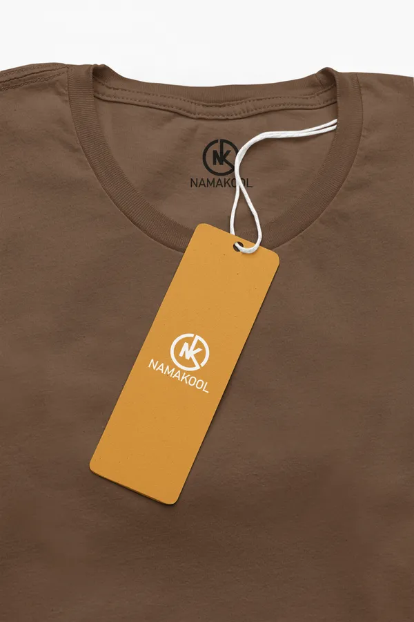 Coffee_Brown_Cotton_Regular_Fit_T-Shirt_For_Women