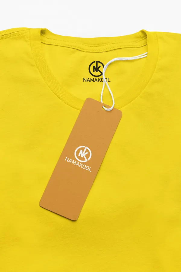 Golden_Yellow_Cotton_Regular_Fit_T-Shirt_For_Women