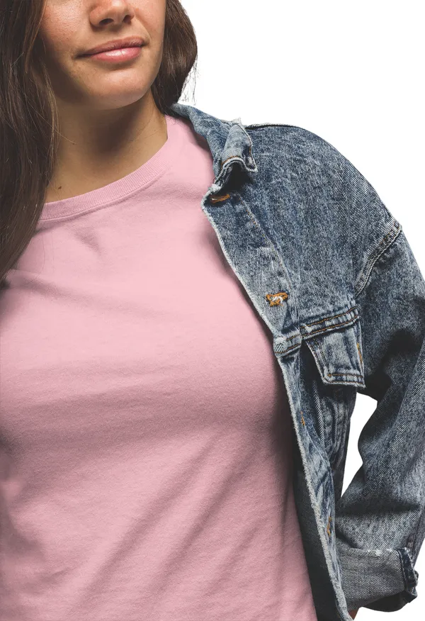 Light_Pink_Cotton_Regular_Fit_T-Shirt_For_Women