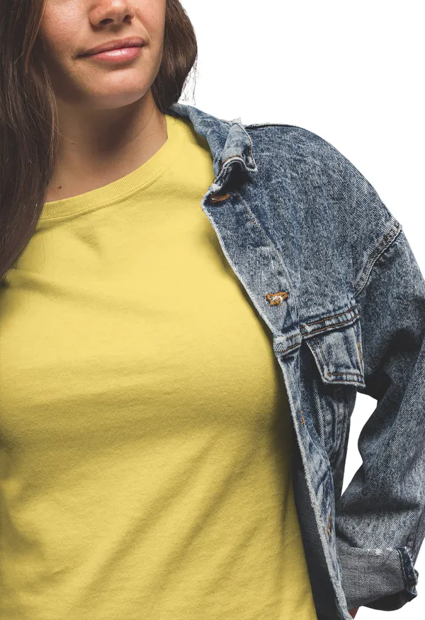 Mustard_Cotton_Regular_Fit_T-Shirt_For_Women