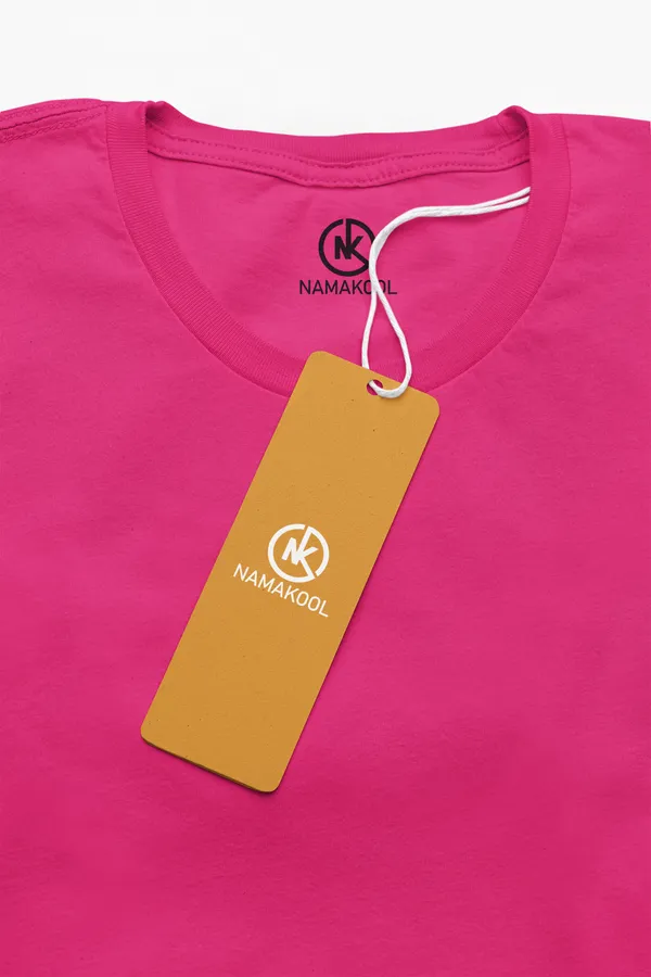 Pink_Cotton_Regular_Fit_T-Shirt_For_Women