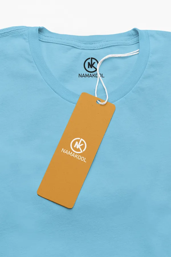 Sky_Blue_Cotton_Regular_Fit_T-Shirt_For_Women