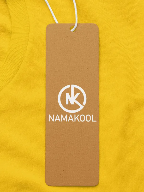 Golden_Yellow_Cotton_Regular_Fit_T-Shirt_For_Women