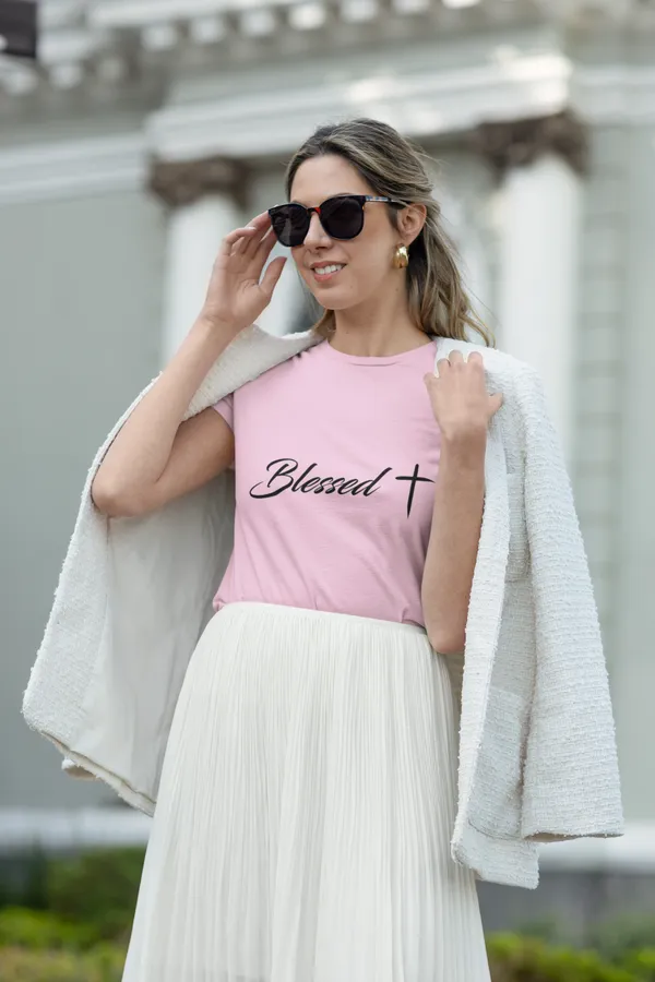 Pink_Cotton_Regular_Fit_T-Shirt_For_Women
